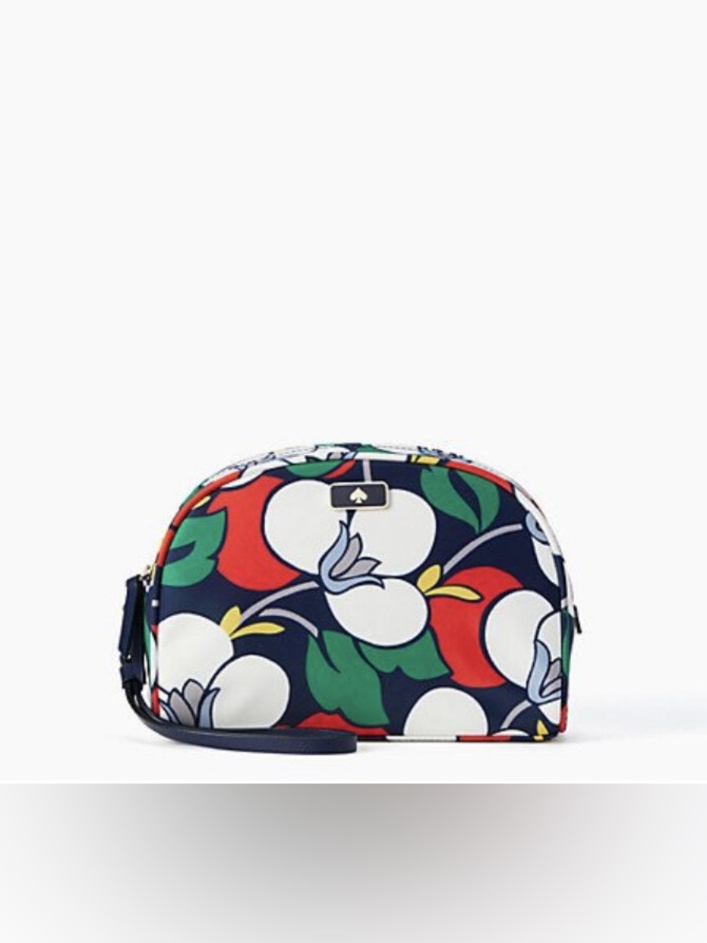 kate spade Navy Floral Zip Cosmetic Pouch